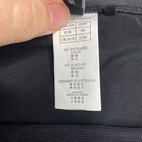 Seekers Contour Black High Waist‎ Plus Swim Bottom - Picture 4 of 7